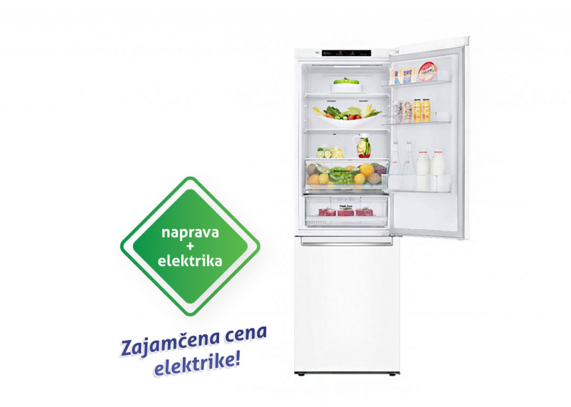 LG hladilnik z zamrzovalnikom GBB61SWJMN + E3 Zeleni 22-1